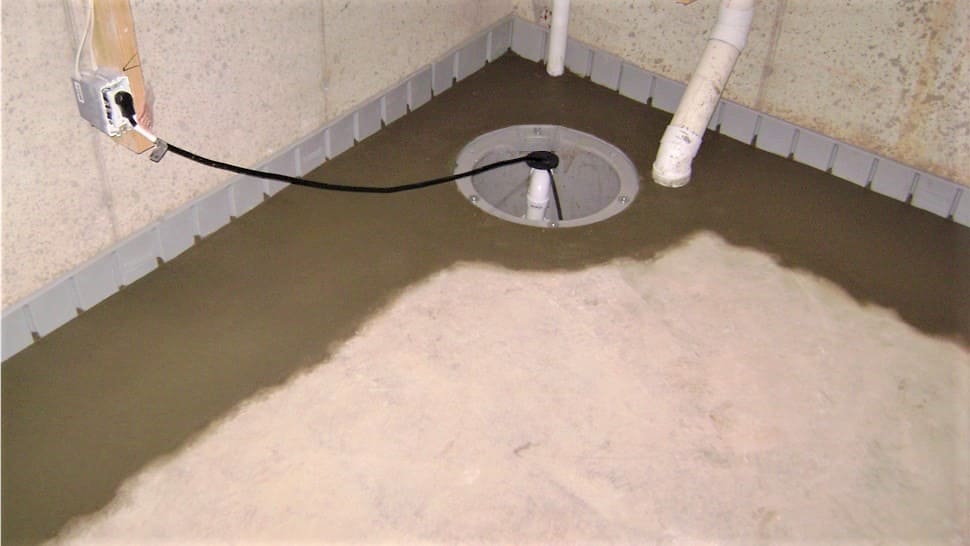 Sump pump installation